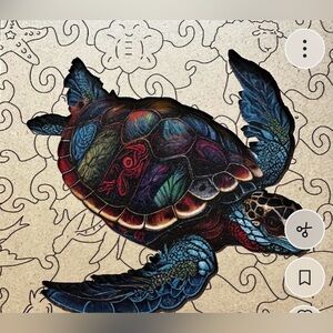Premium Wooden Puzzle Sea Turtle Art Print New in Box
